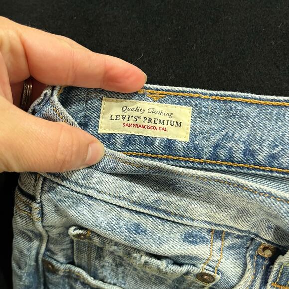 Levi's Premium 501 Cut Off Denim Shorts Size 28 - Picture 9 of 12